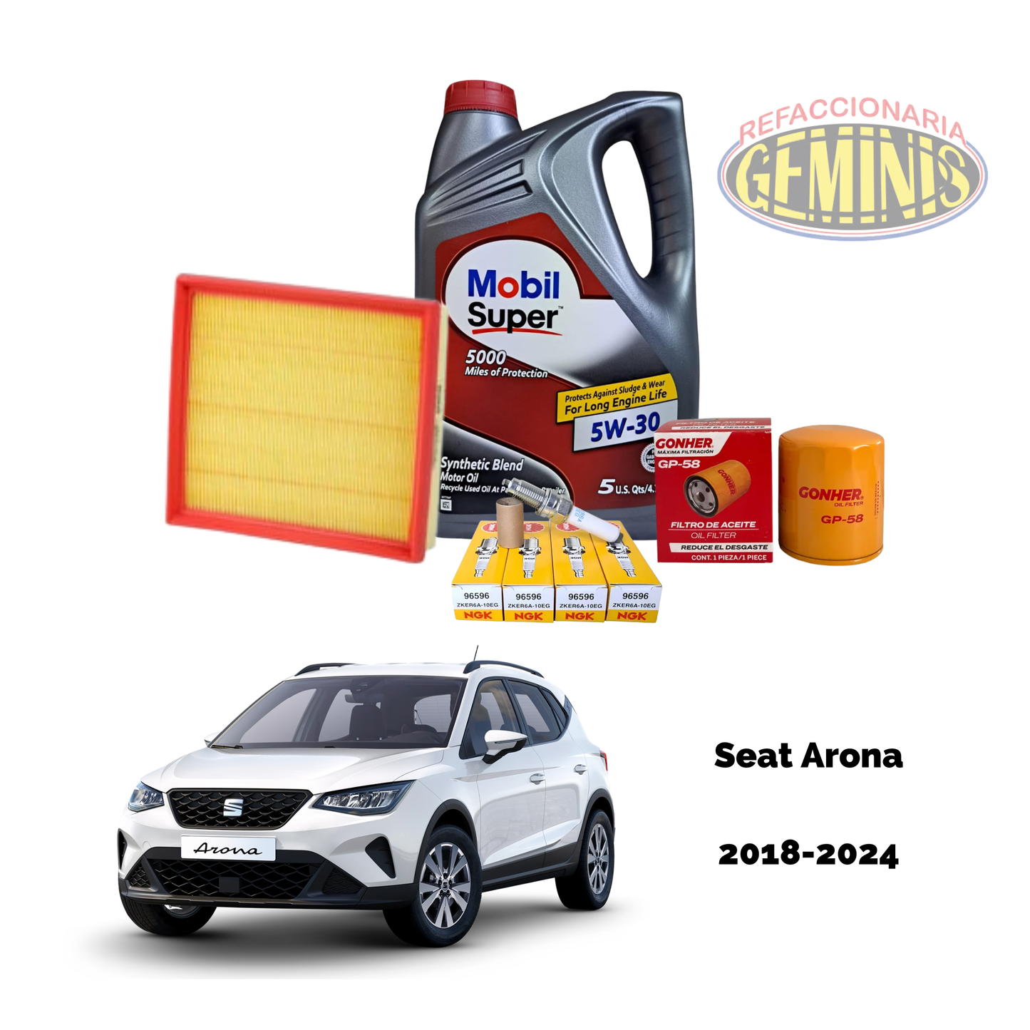 KIT AFINACION SEAT ARONA 2018-2024 (ACEITE MOBIL)