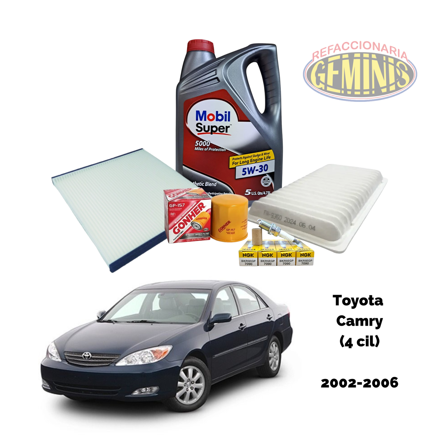 KIT AFINACION TOYOTA CAMRY 2002-2006 (4 CILINDROS)