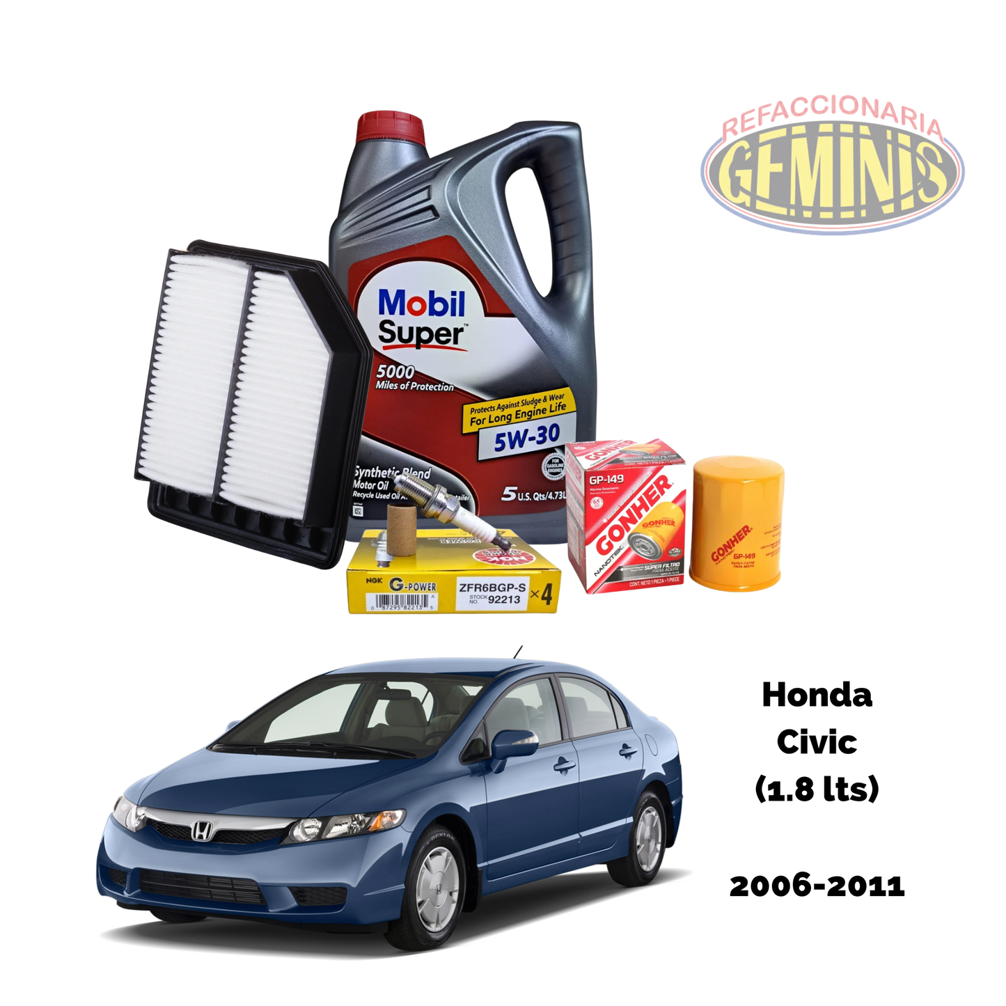 KIT AFINACION HONDA CIVIC 2006-2011 (CON BUJIAS)