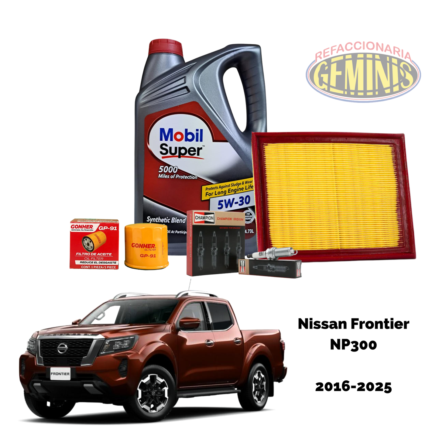 KIT AFINACION NISSAN FRONTIER (NP300) 2016-2025 (BUJIAS IRIDIUM)