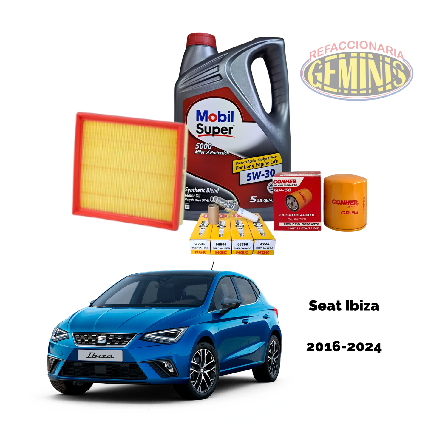 KIT AFINACION SEAT IBIZA 2016-2024 (ACEITE MOBIL)