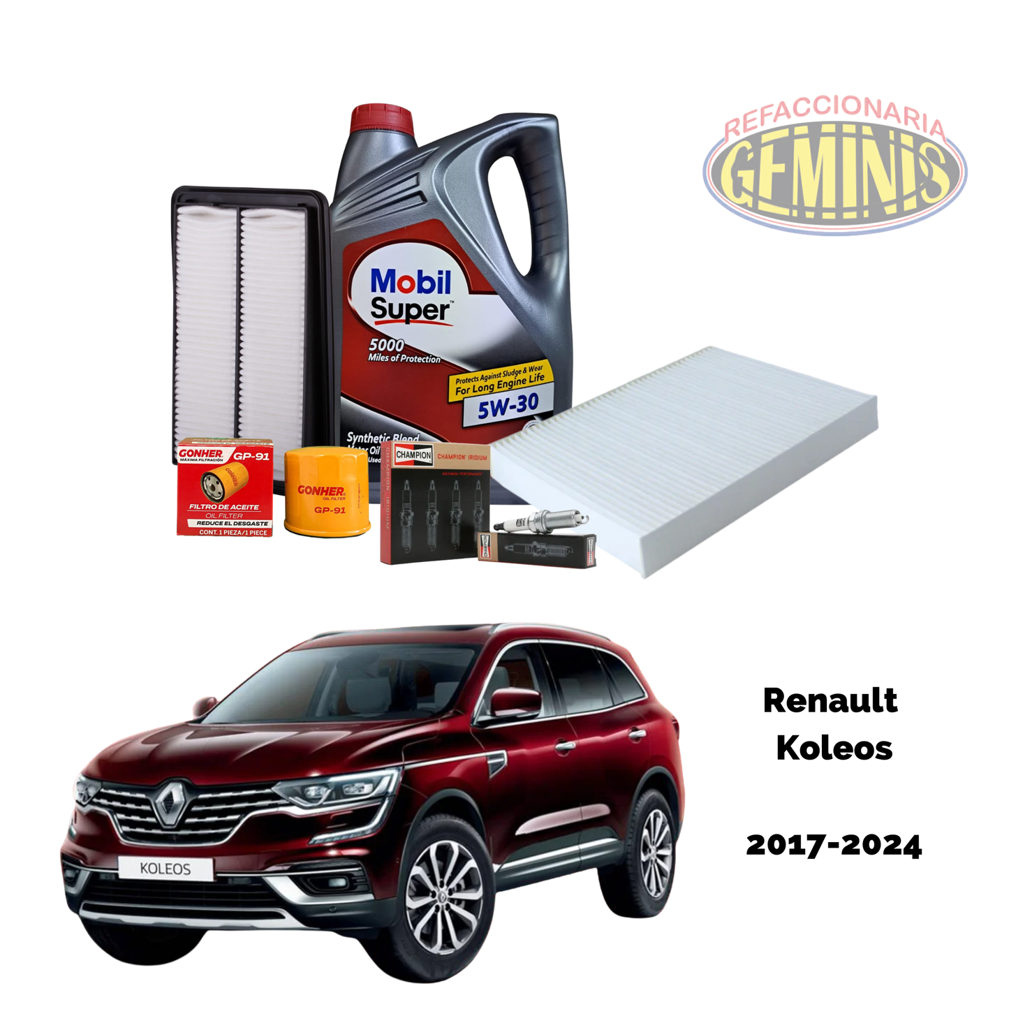KIT AFINACION RENAULT KOLEOS 2017-2024 (BUJIAS IRIDIUM)