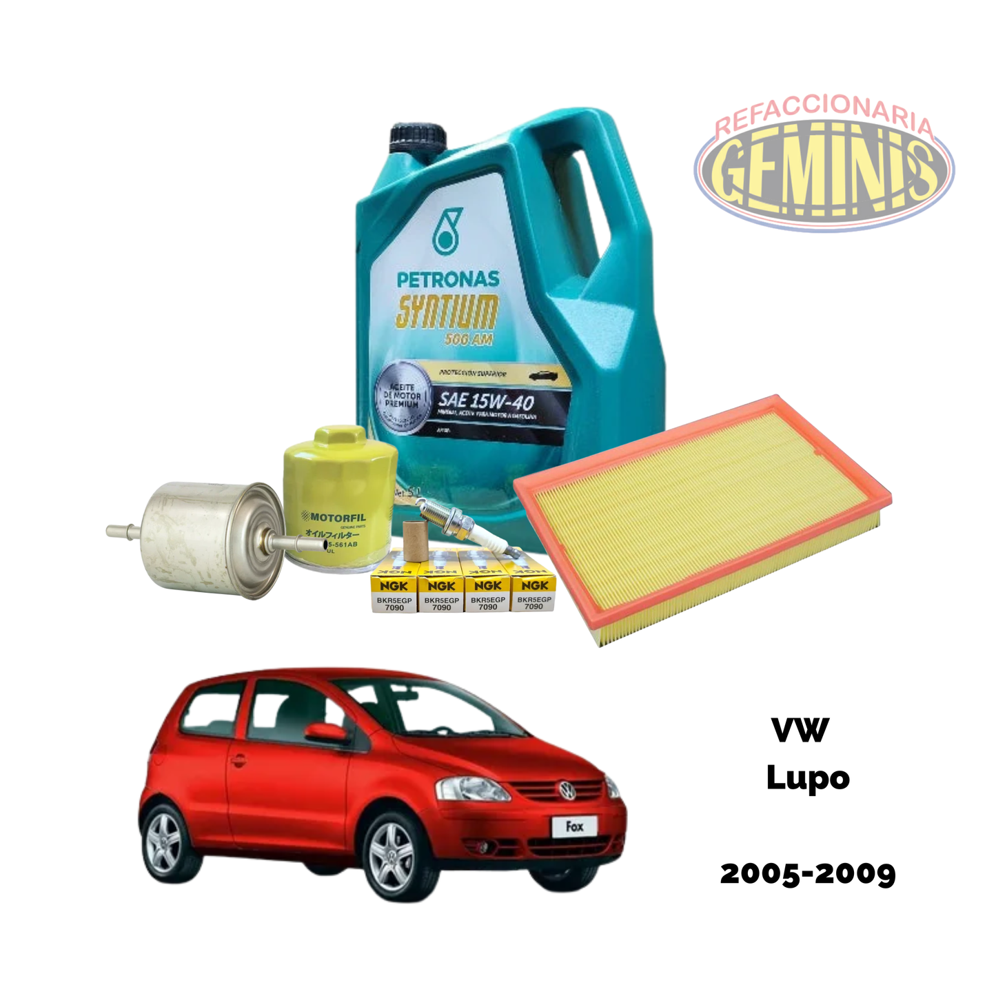 KIT AFINACION VW LUPO 2005-2009 (PETRONAS 15W40)