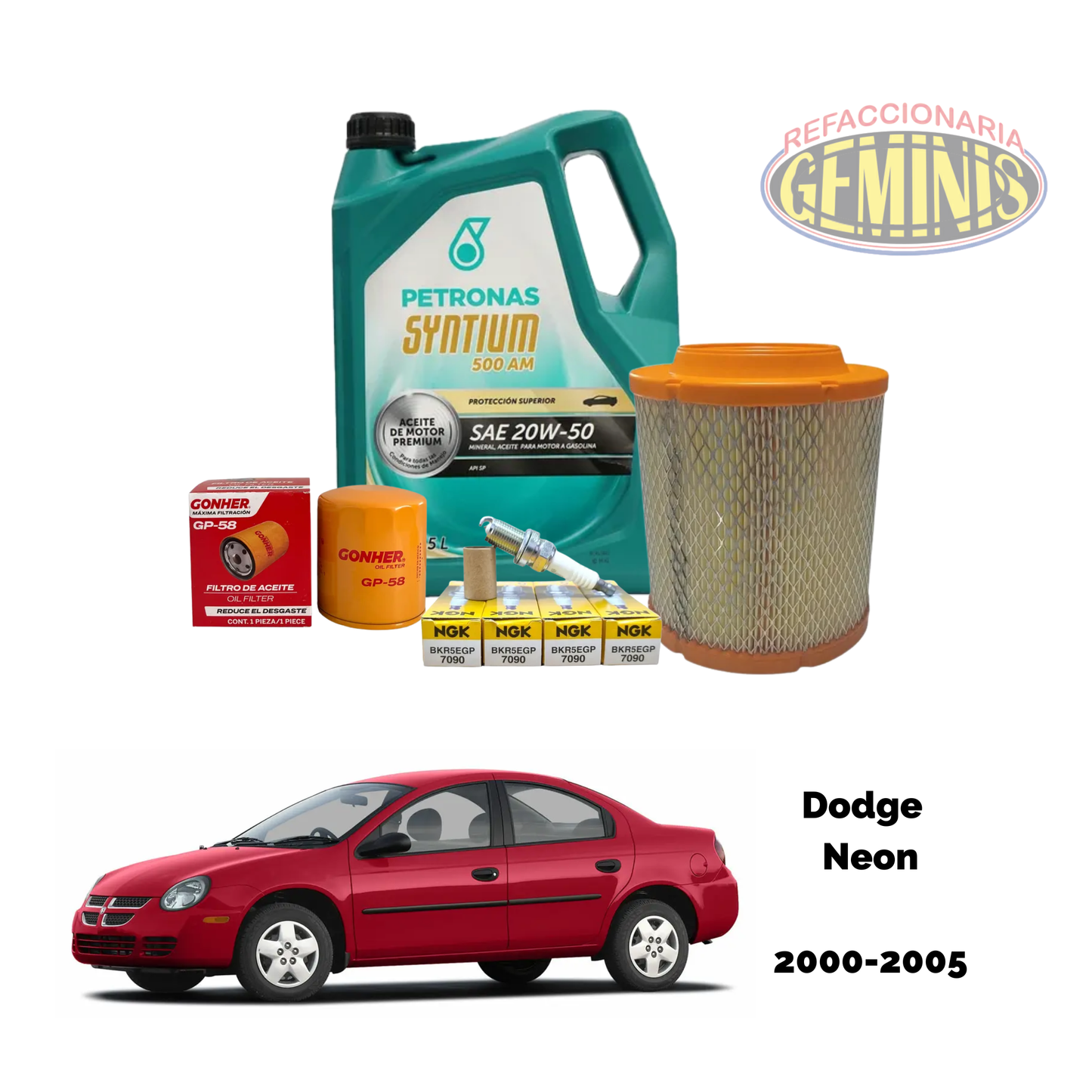 KIT AFINACION DODGE NEON 2000-2005 (PETRONAS 20W50)