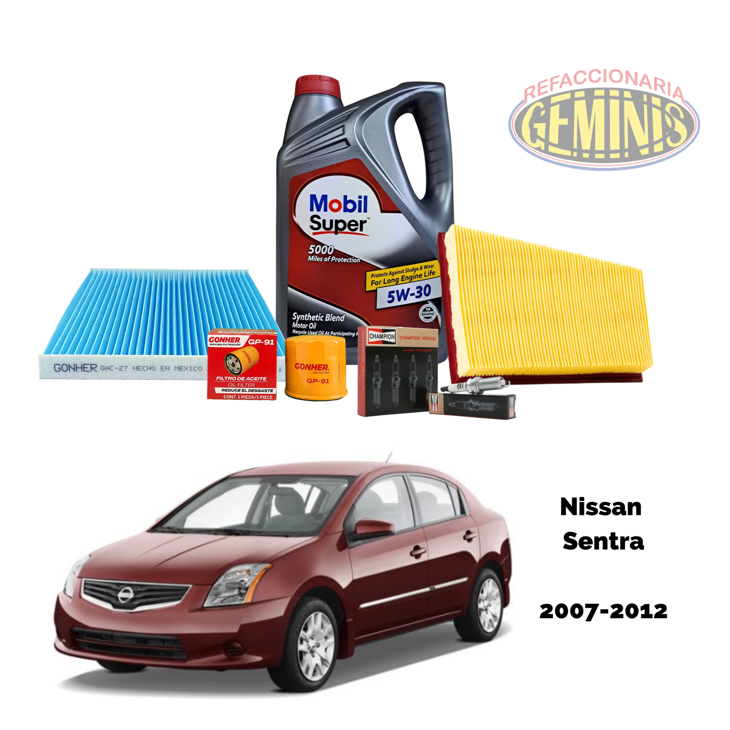 KIT AFINACION NISSAN SENTRA 2007-2012 (2.0 LTS) (BUJIAS IRIDIUM)