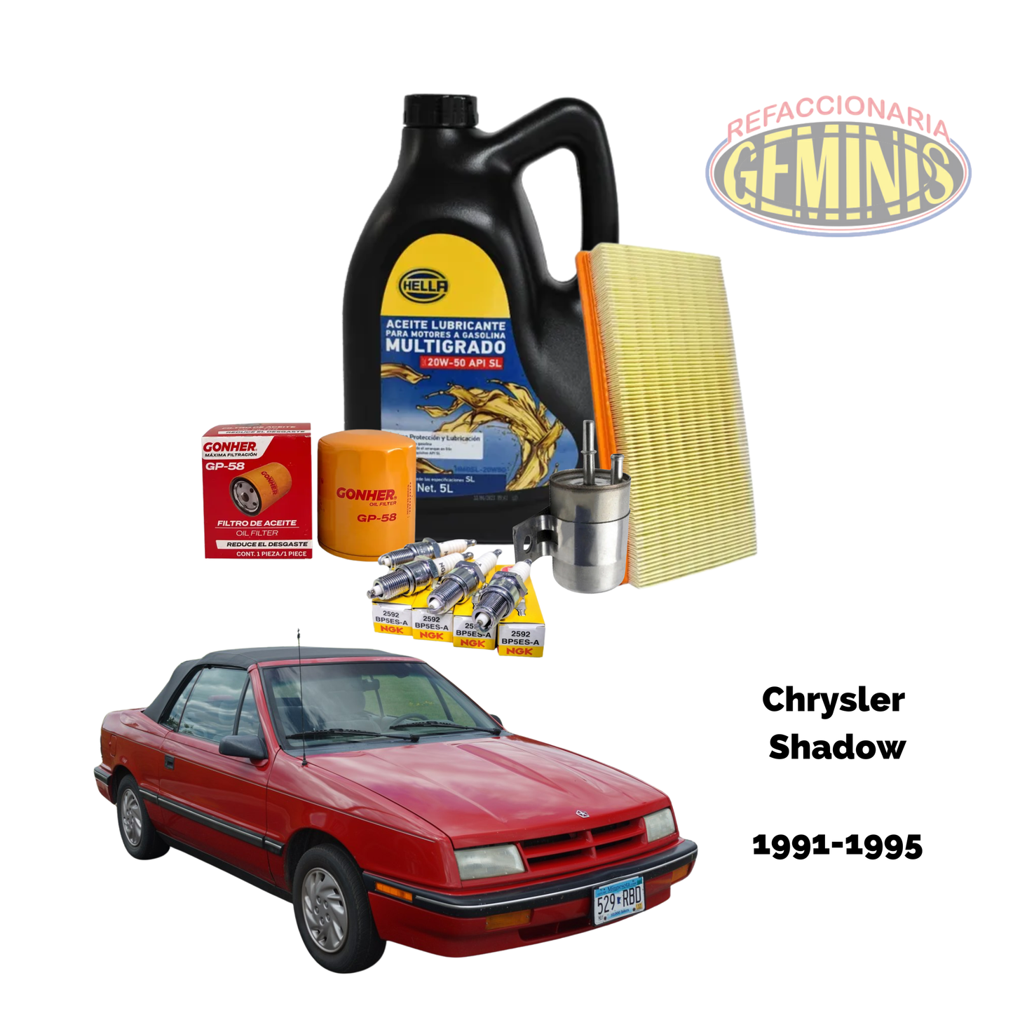 KIT AFINACION CHRYSLER SHADOW 1991-1995