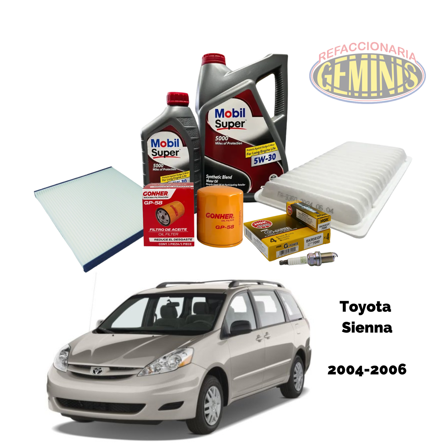 KIT AFINACION TOYOTA SIENNA 2004-2006