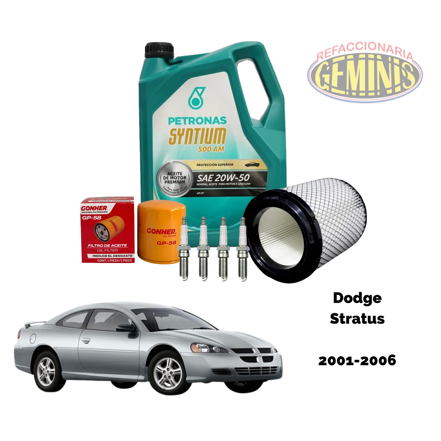 KIT AFINACION DODGE STRATUS 2001-2006 (ACEITE PETRONAS)