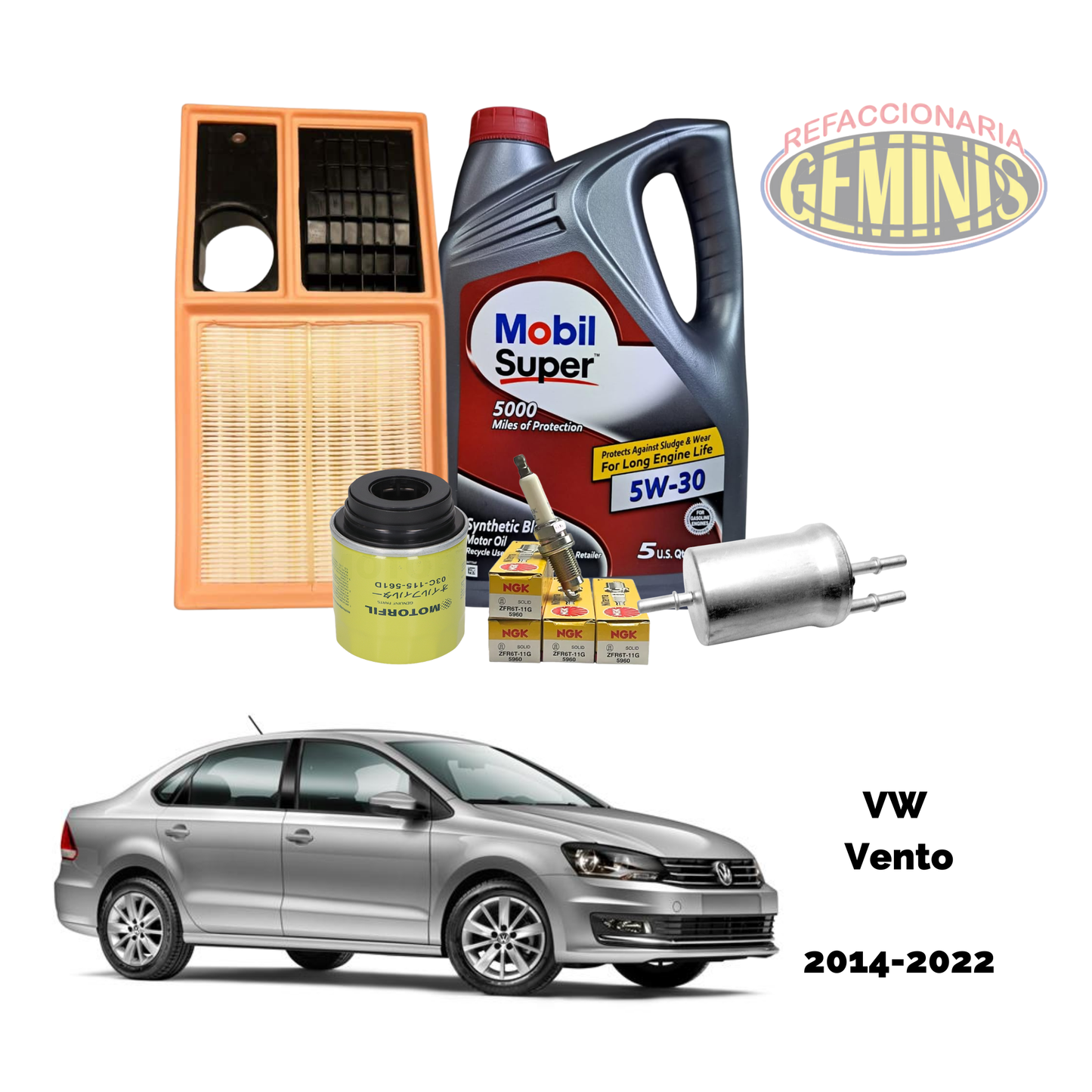 KIT AFINACION VW VENTO 2014-2022 (ACEITE MOBIL)