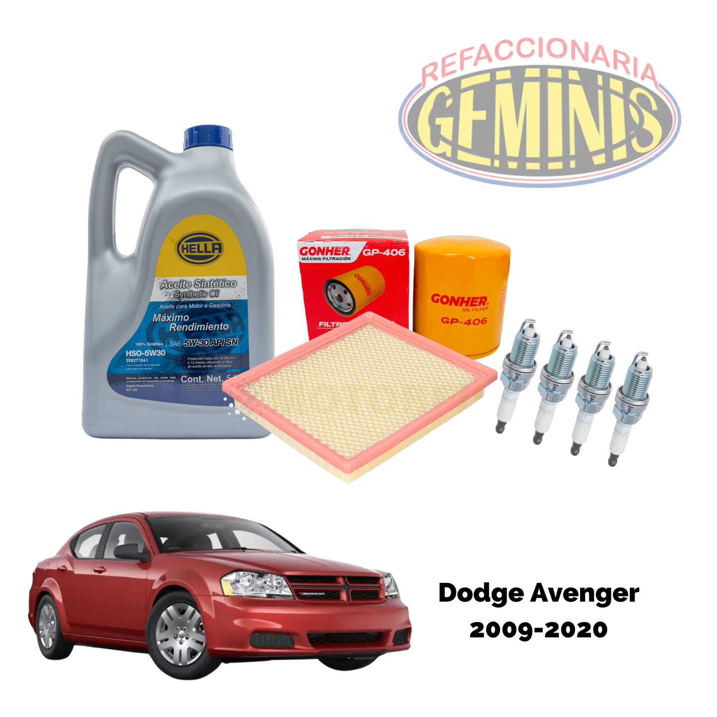 KIT AFINACION DODGE AVENGER 2008-2014 (ACEITE 5W30)