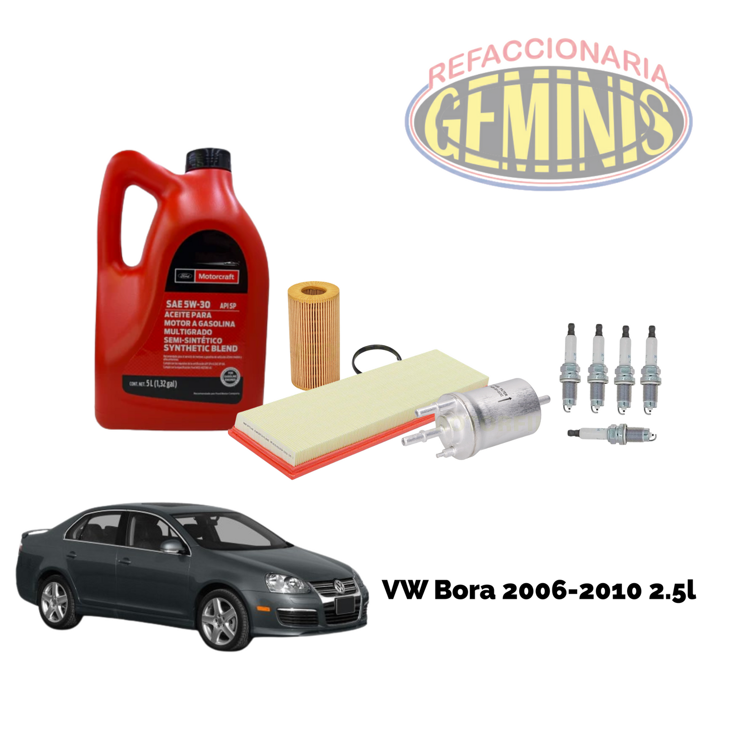 KIT AFINACION VW BORA 2006-2010 2.5 LTS 5 CILINDROS