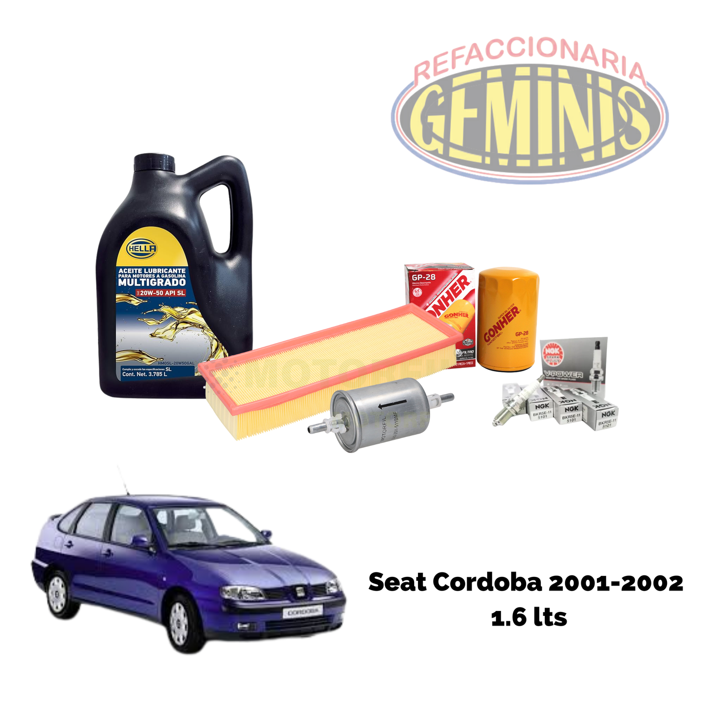 KIT AFINACION SEAT CORDOBA 2001-2002 1.6 LTS