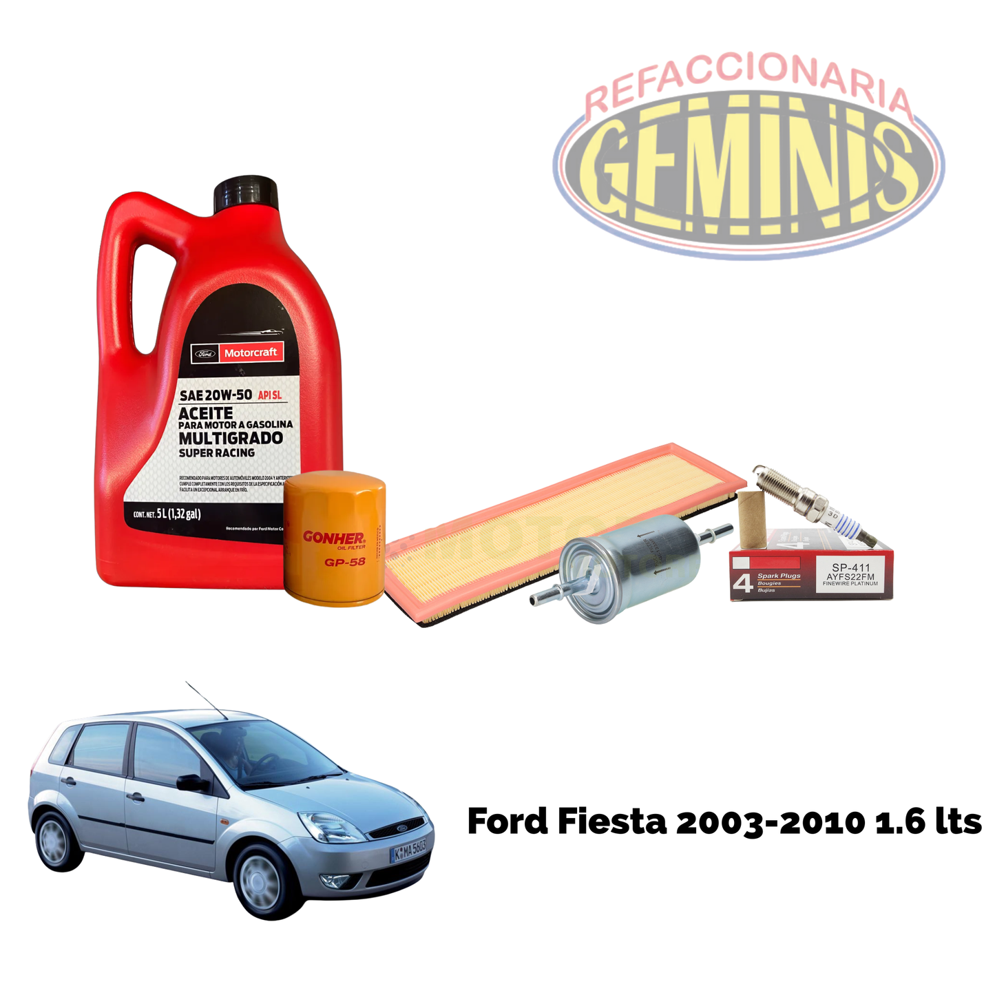 KIT AFINACION FORD FIESTA 2003-2010 1.6 LTS