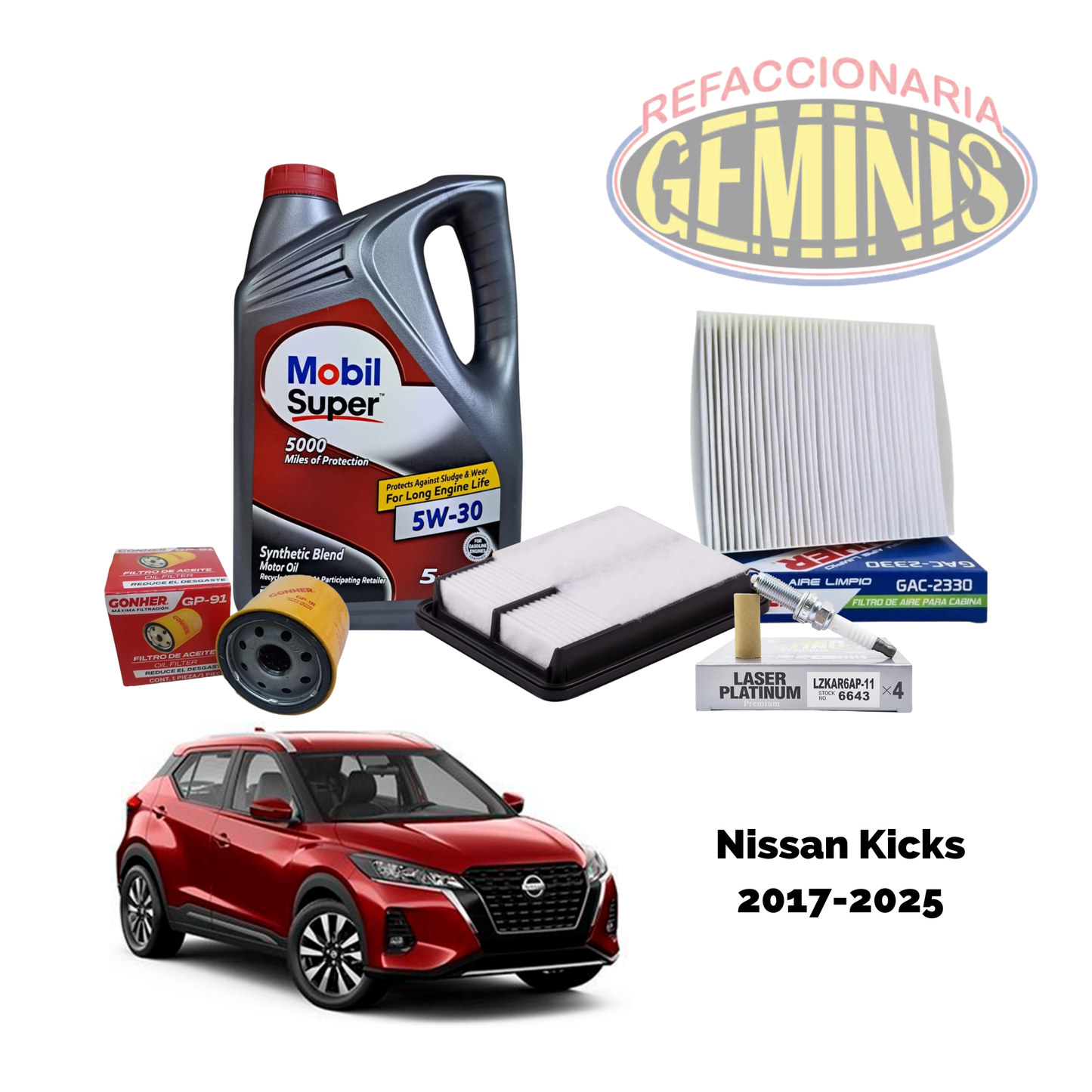 KIT AFINACION NISSAN KICKS 2017-2025 (CON BUJIAS)