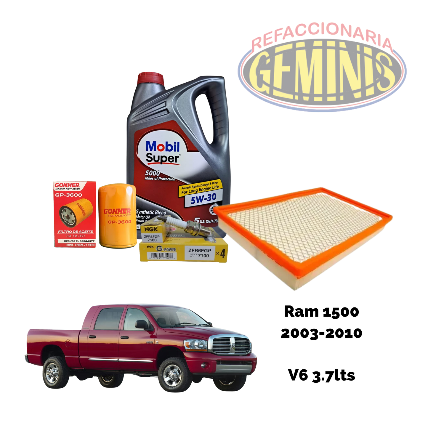 KIT AFINACION RAM 1500 2003-2010 V6 3.7 LTS