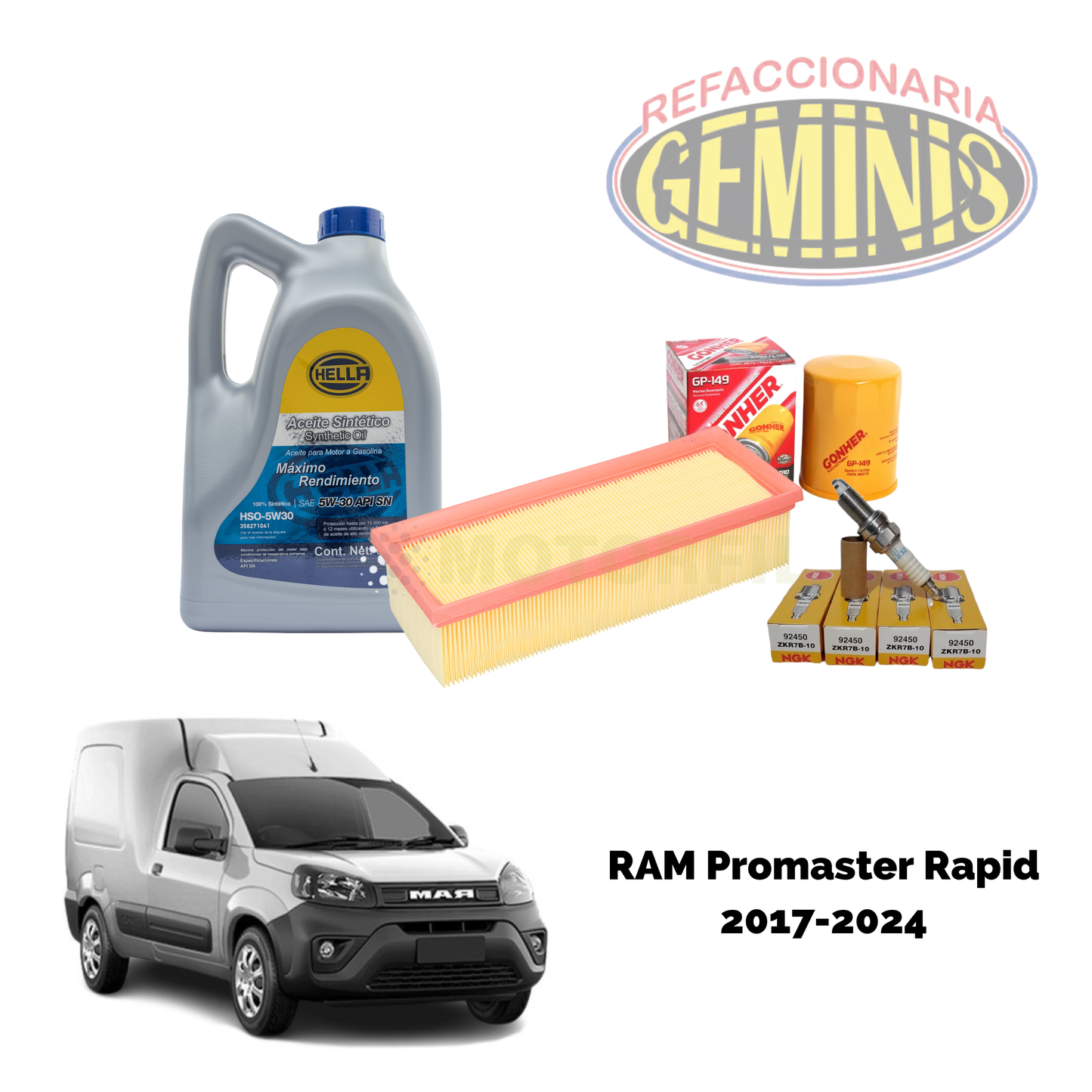 KIT AFINACION RAM PROMASTER RAPID 2017-2024