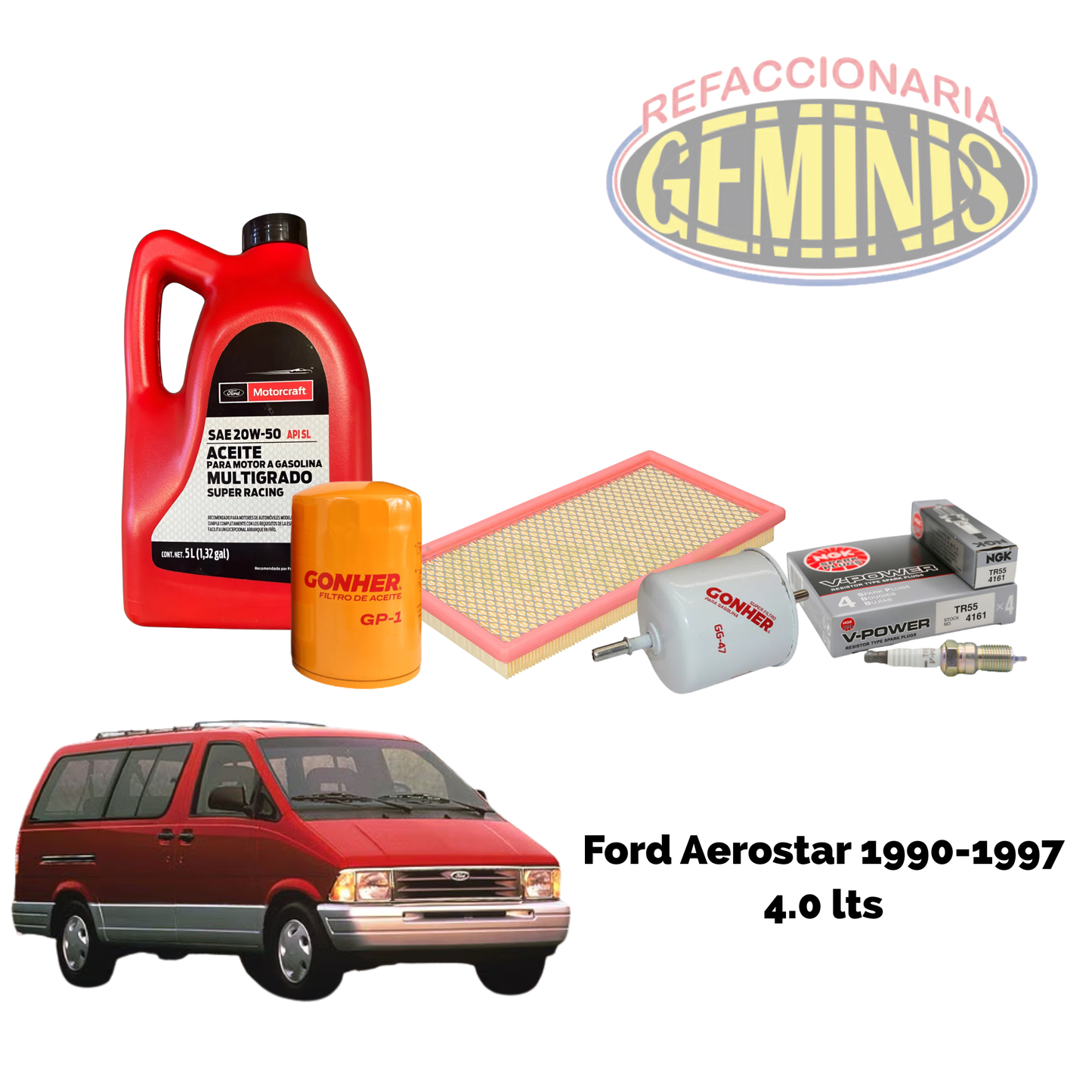 KIT AFINACION FORD AEROSTAR 1990-1997 V6 4.0 LTS