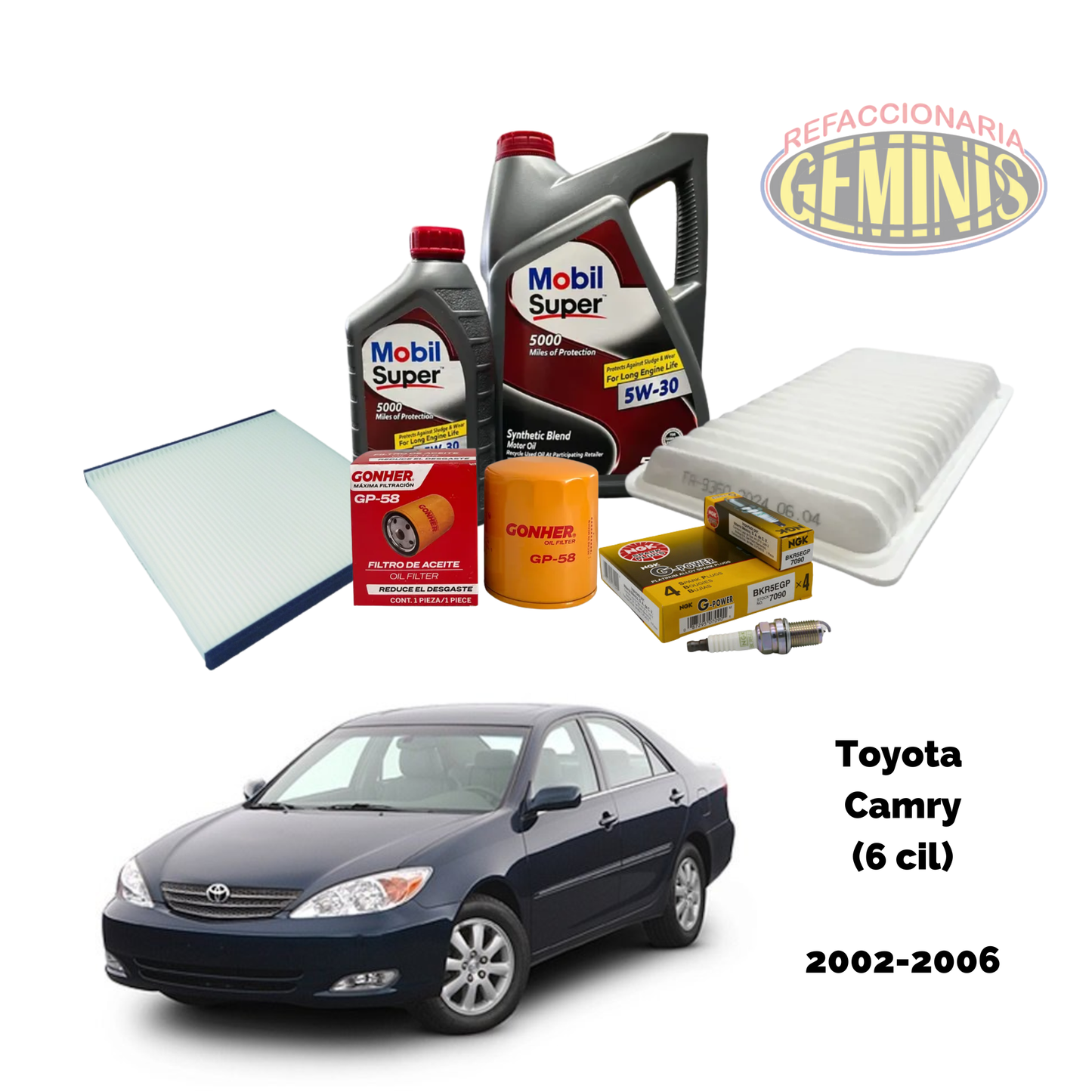 KIT AFINACION TOYOTA CAMRY 2002-2006 (6 CILINDROS)