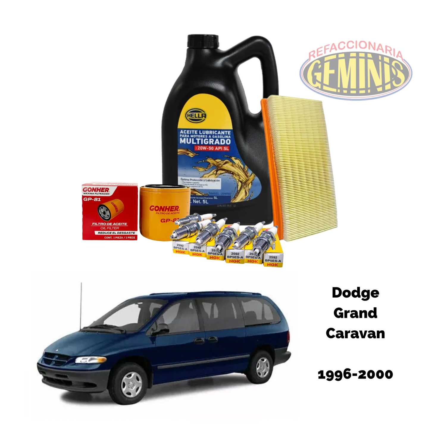 KIT AFINACION DODGE CARAVAN Y GRAND CARAVAN 1996-2000