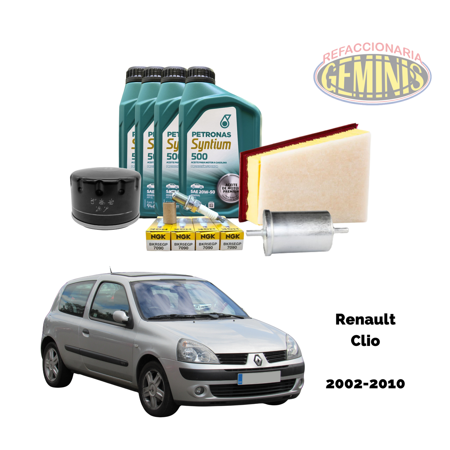 KIT AFINACION RENAULT CLIO 2002-2010 (ACEITE PETRONAS)
