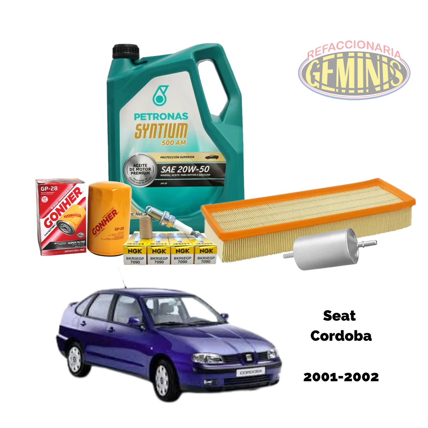 KIT AFINACION SEAT CORDOBA 2001-2002 (PETRONAS 20W50)