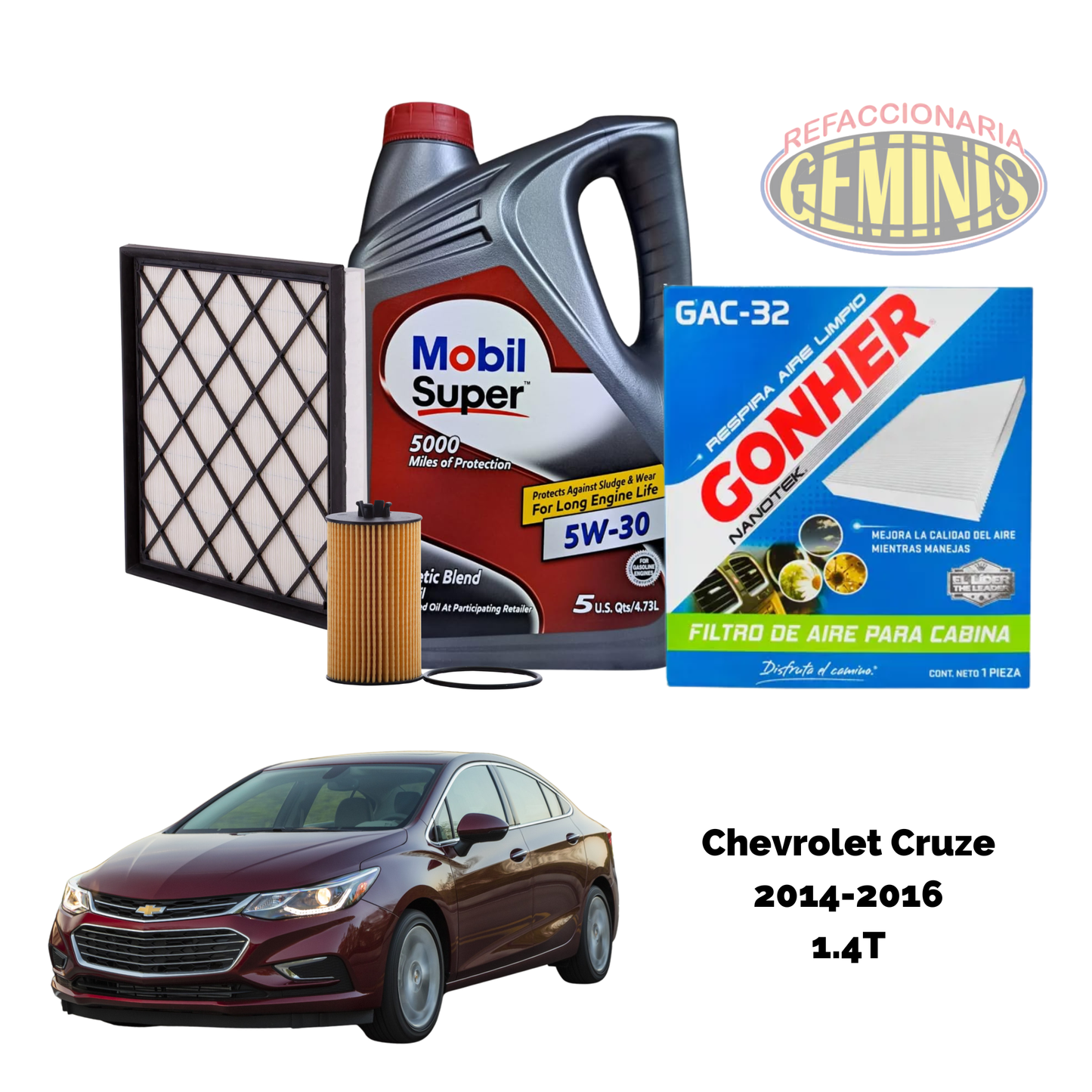 KIT AFINACION CHEVROLET CRUZE 2014-2016 (1.4 TURBO)