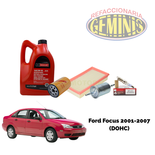 KIT AFINACION FORD FOCUS 2001-2007 (DOBLE ARBOL DE LEVAS) (ACEITE 5W30)