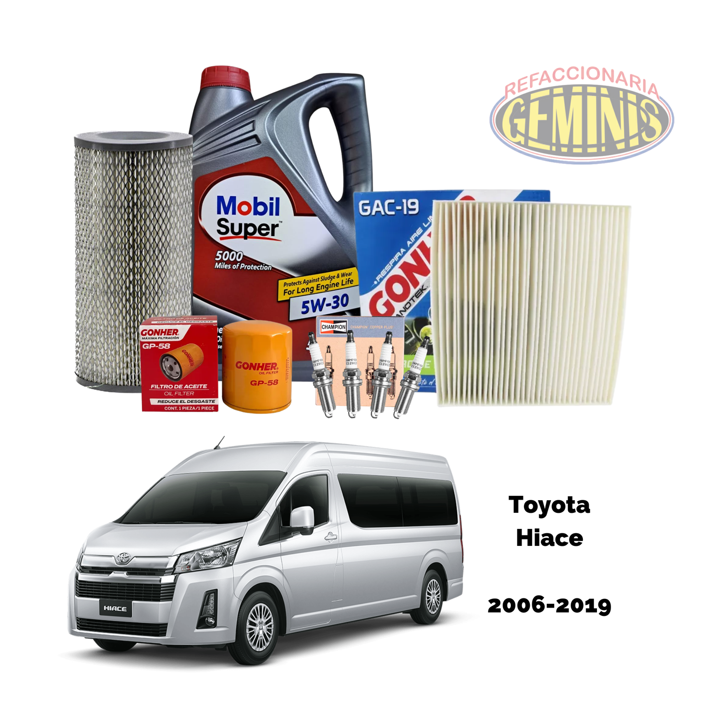 KIT AFINACION TOYOTA HIACE 2006-2019