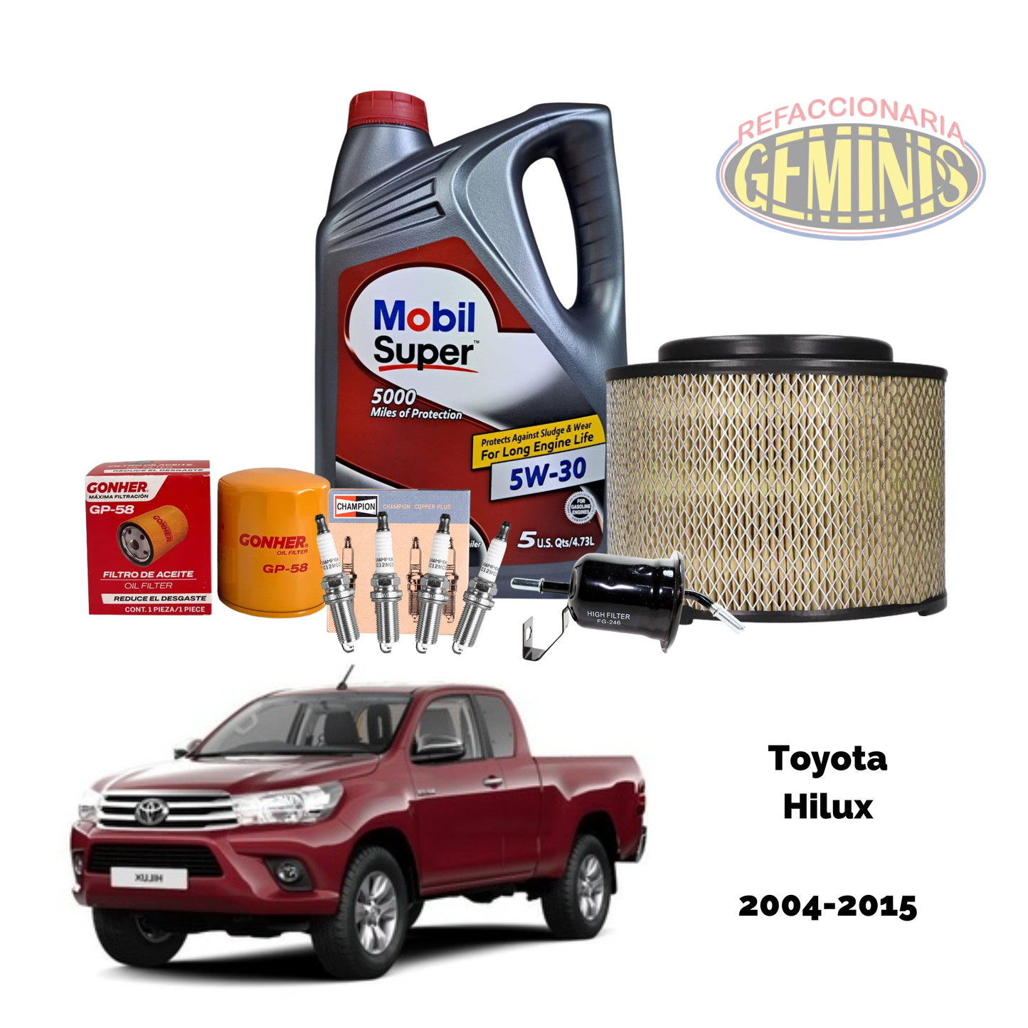 KIT AFINACION TOYOTA HILUX 2004-2015