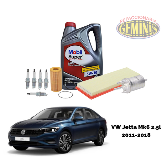 KIT AFINACION VW JETTA A6 2011-2018 (2.5 LTS) (5 CILINDROS)