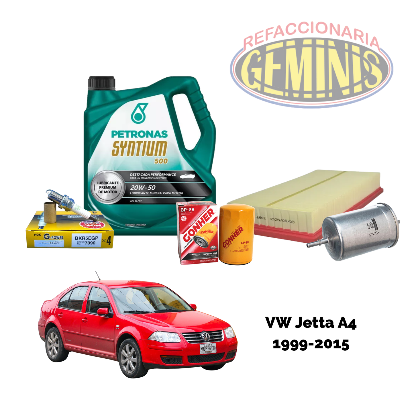 KIT AFINACION VW JETTA A4 1999-2015 (ACEITE PETRONAS)