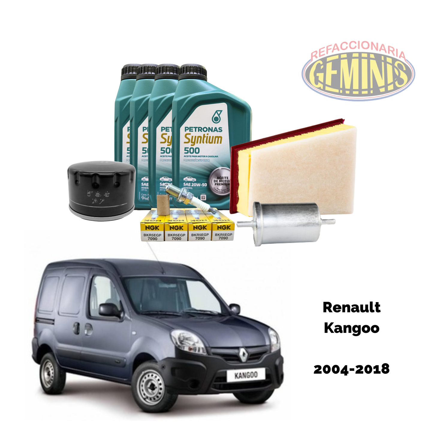 KIT AFINACION RENAULT KANGOO 2004-2018 (ACEITE PETRONAS)