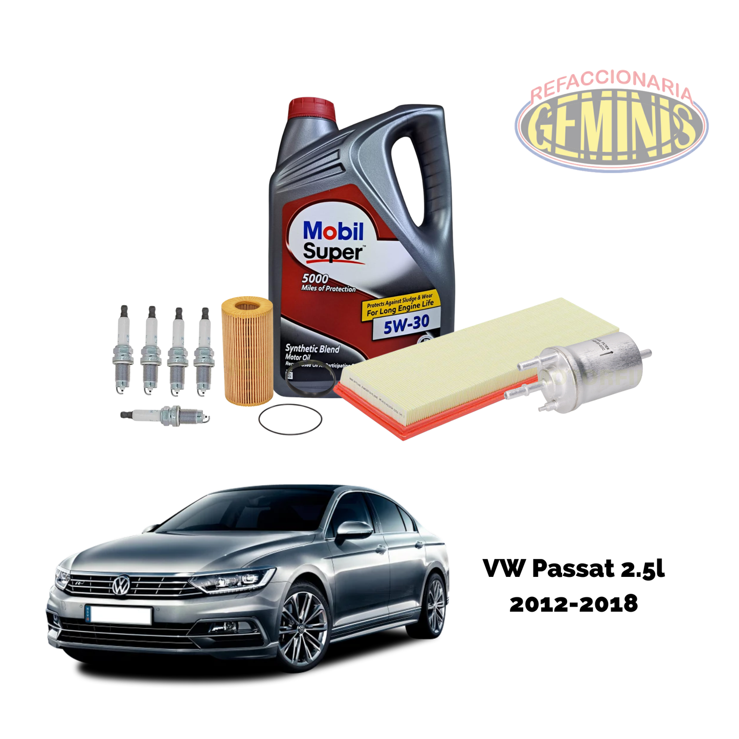KIT AFINACION VW PASSAT 2012-2018 (2.5 LTS) (5 CILINDROS)