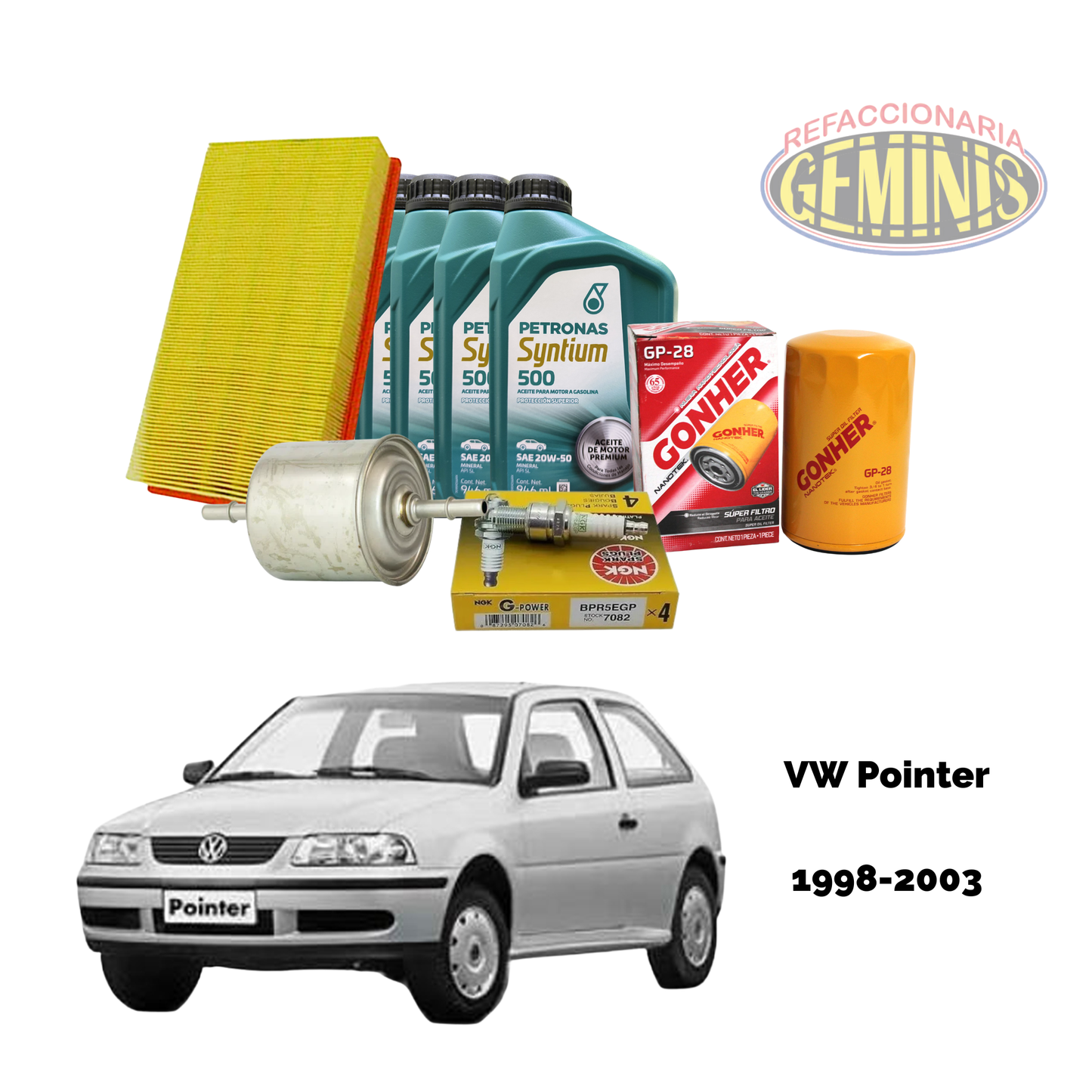 KIT AFINACION VW POINTER 1998-2003 (ACEITE PETRONAS)