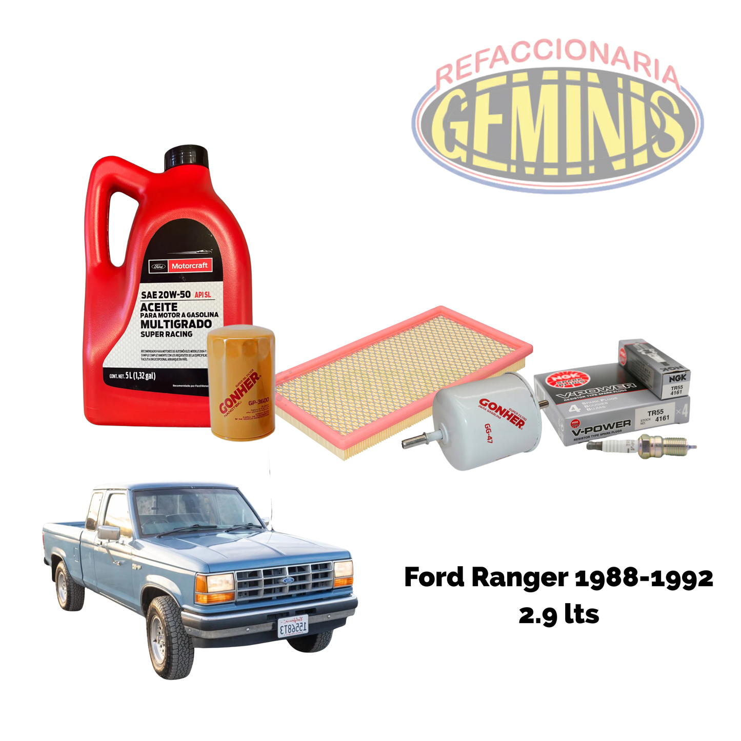 KIT AFINACION FORD RANGER 1988-1992 V6 2.9 LTS