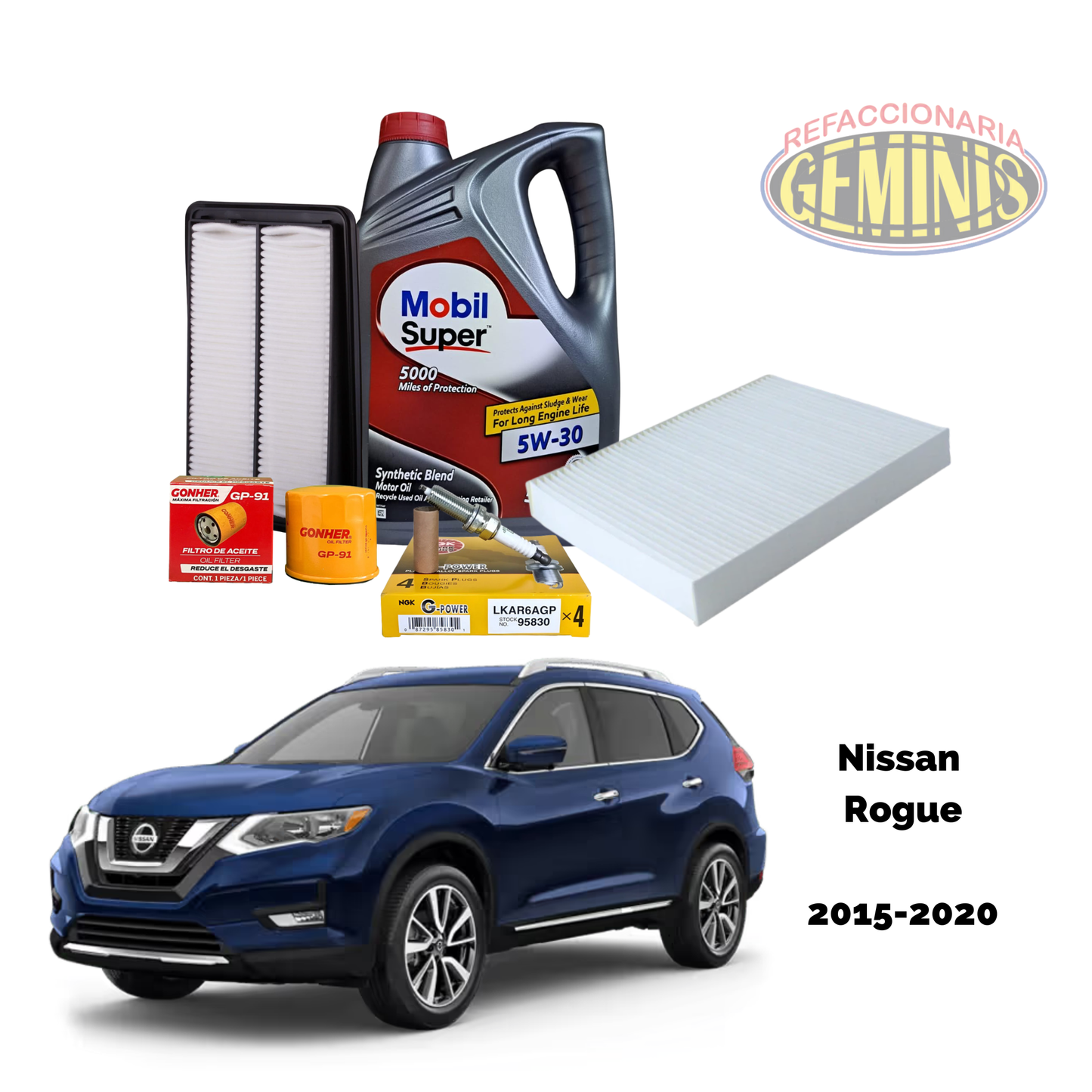 KIT AFINACION NISSAN ROGUE 2015-2020 (BUJIAS PLATINO)