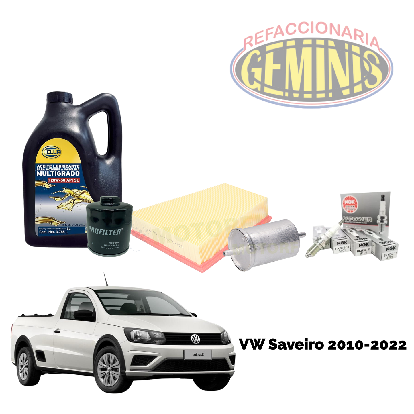 KIT AFINACION VW SAVEIRO 2010-2022 (ACEITE 20W50)