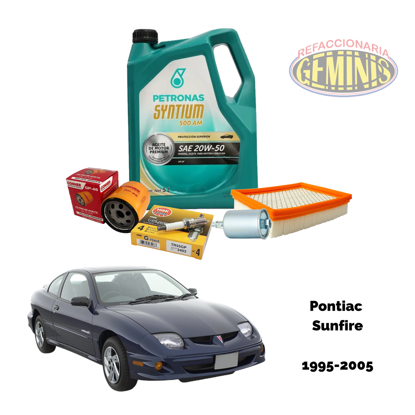 KIT AFINACION PONTIAC SUNFIRE 1995-2005 (2.2 LTS) (ACEITE PETRONAS)
