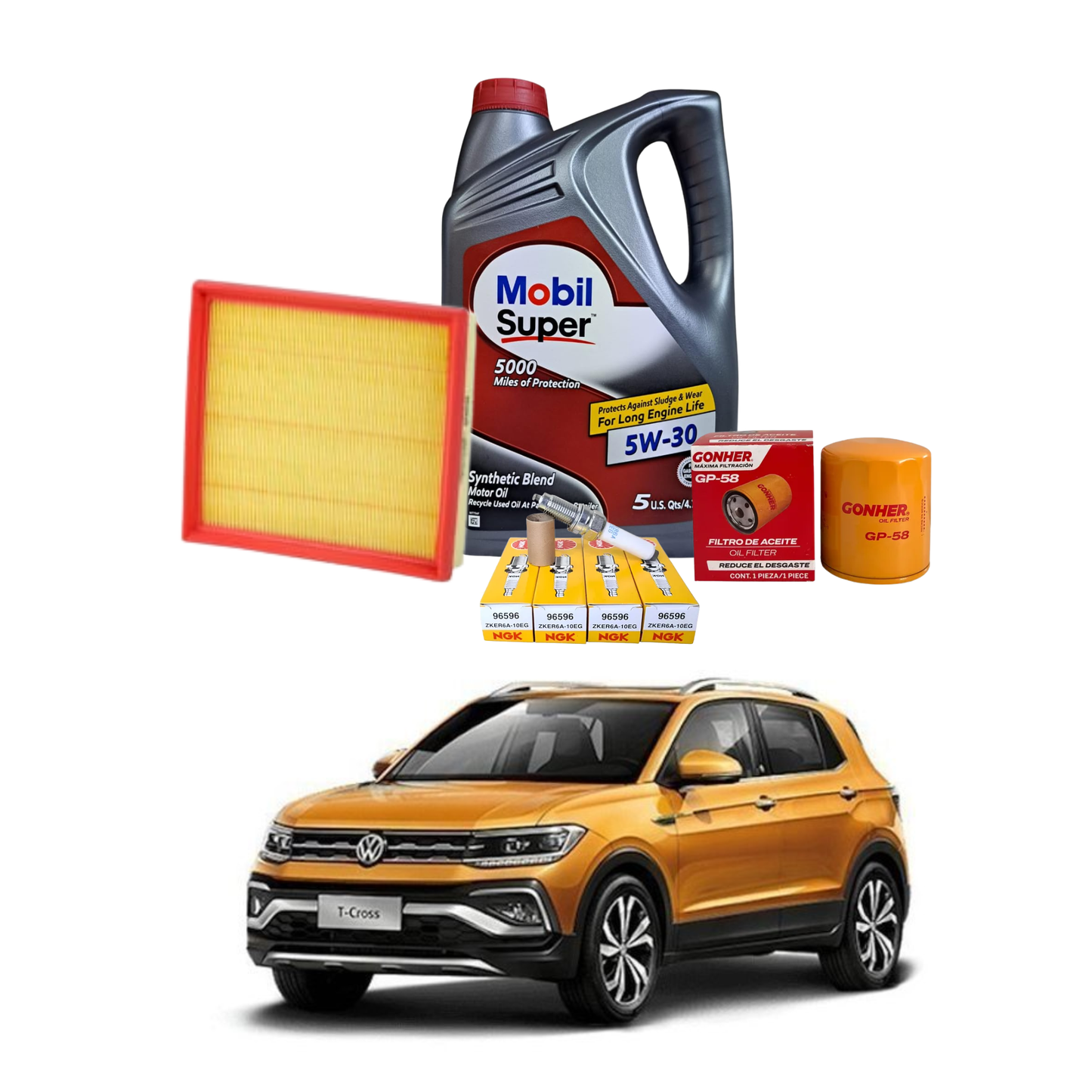 KIT AFINACION VW T-CROSS 2020-2024 (ACEITE MOBIL)
