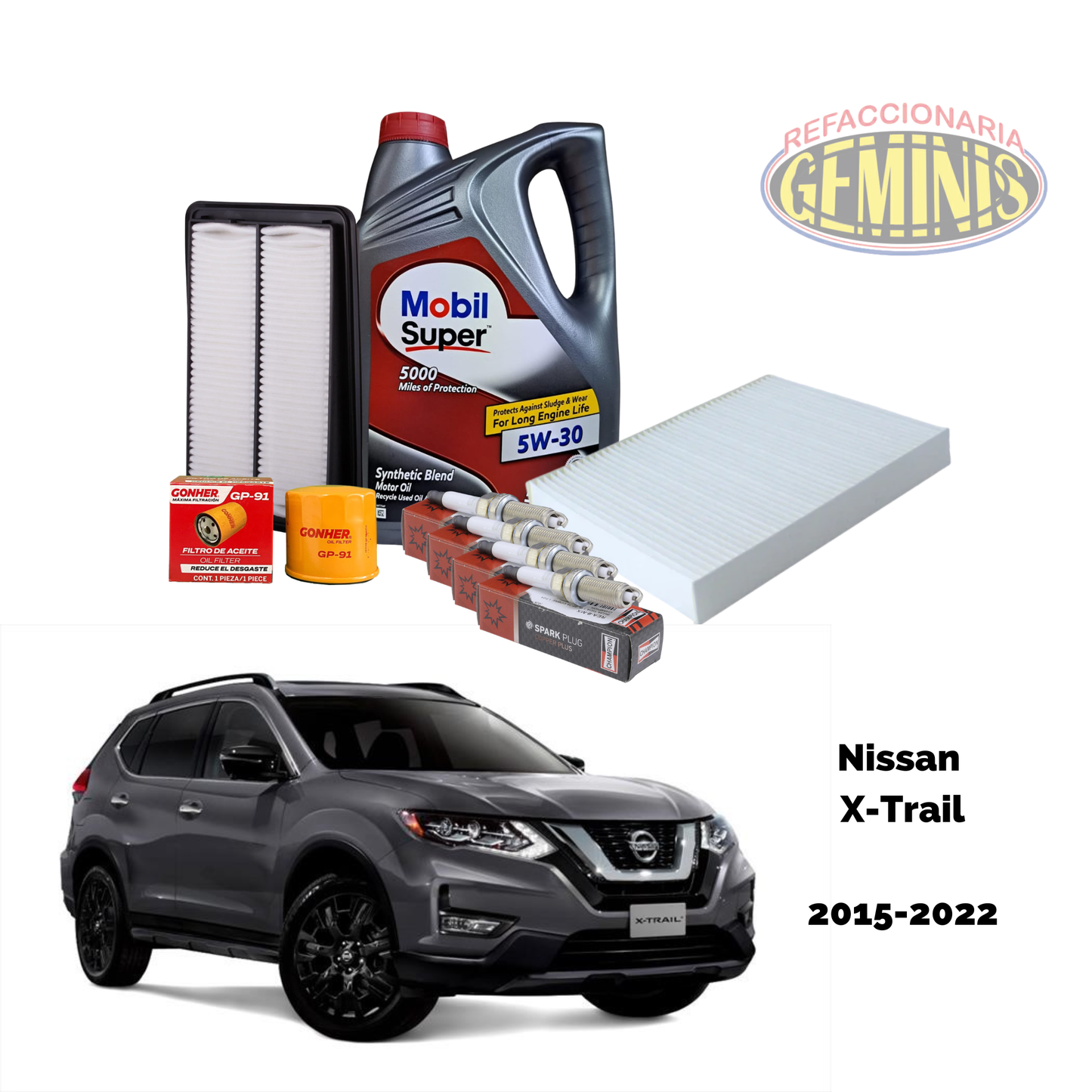 KIT AFINACION NISSAN X-TRAIL 2015-2022 (BUJIAS CONVENCIONALES)