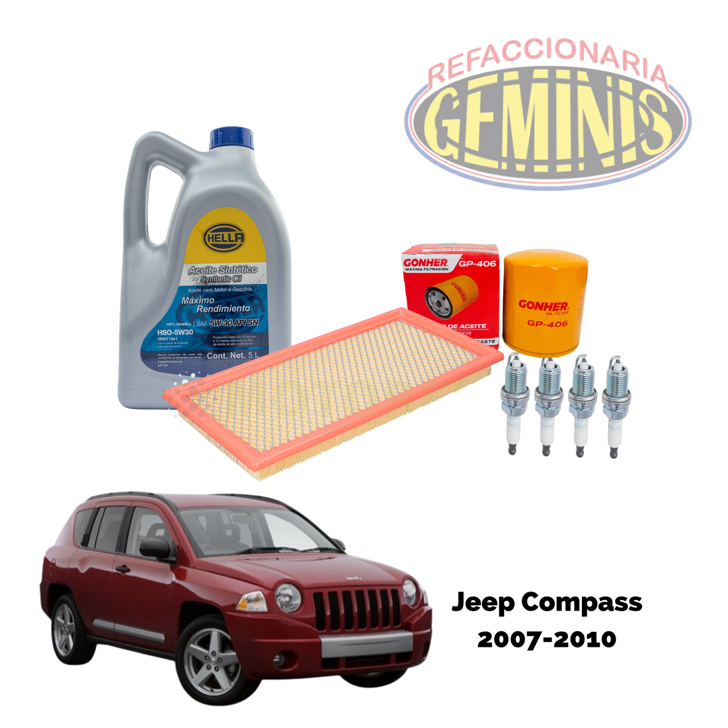 KIT AFINACION COMPASS 2007-2010 (ACEITE 5W30)
