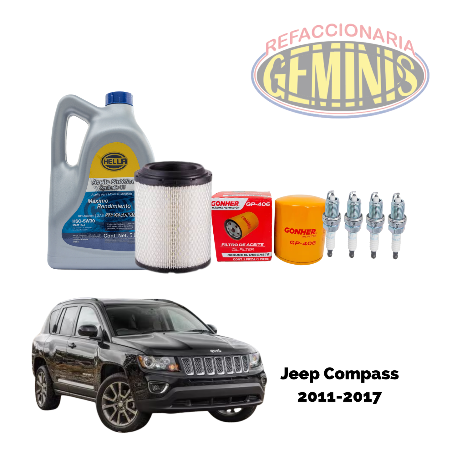 KIT AFINACION JEEP COMPASS 2011-2017 (ACEITE 5W30)