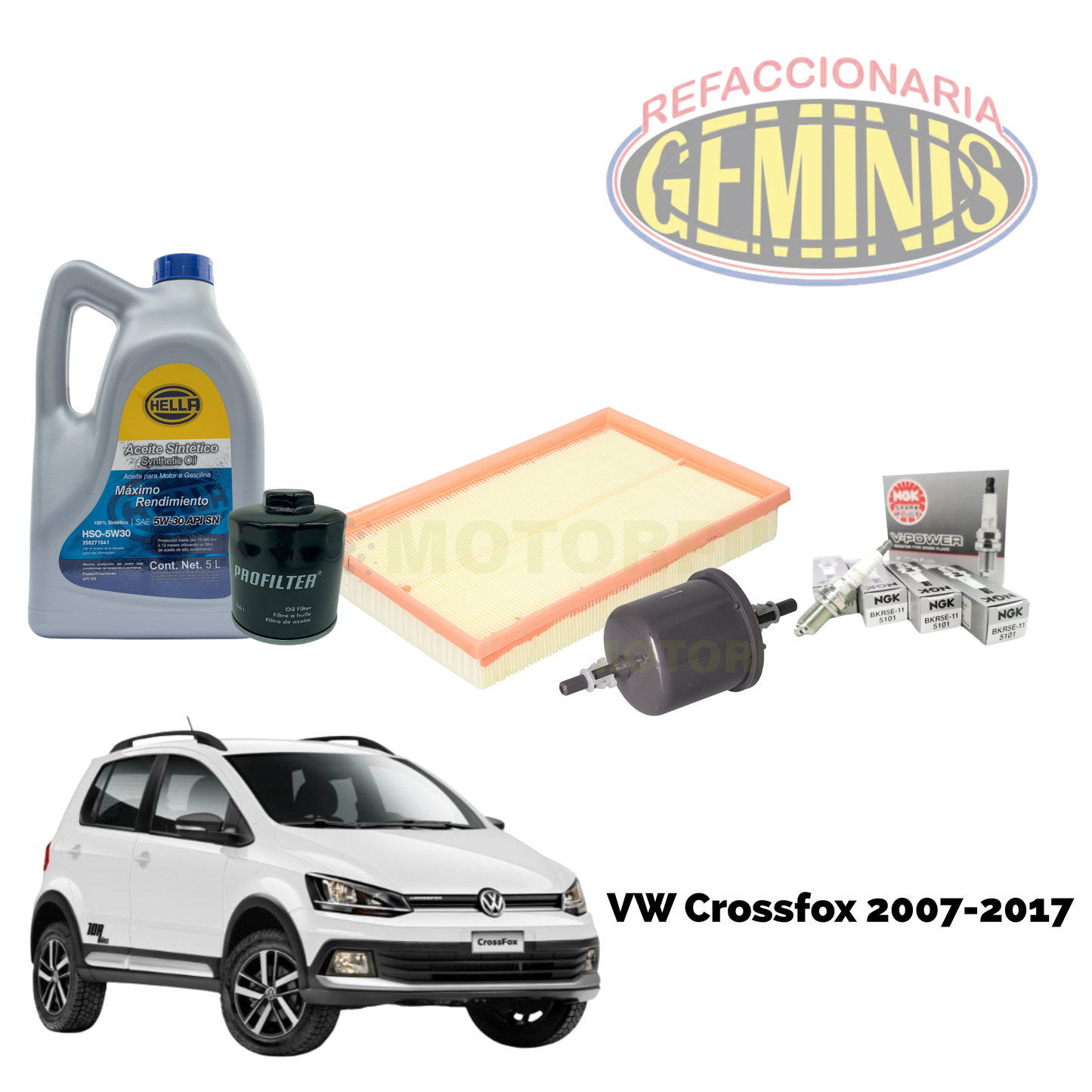 KIT AFINACION VW CROSSFOX 2007-2017 (ACEITE 5W30)