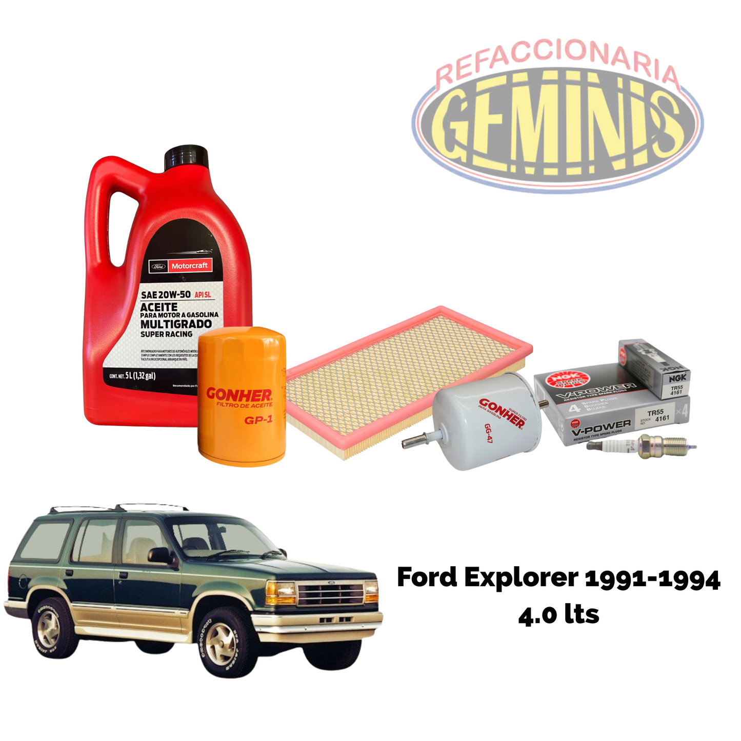 KIT AFINACION FORD EXPLORER 1991-1994 V6 4.0 LTS