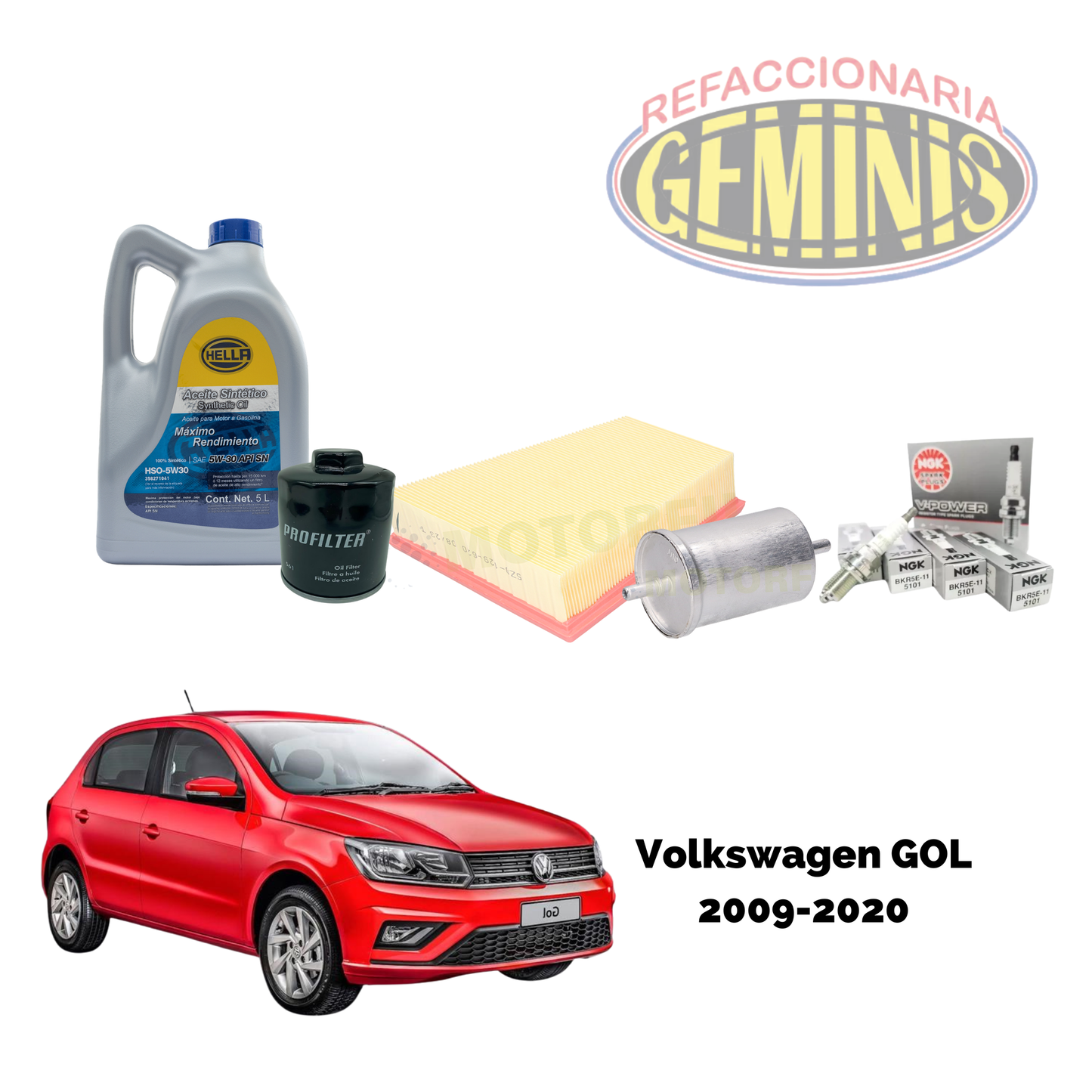 KIT AFINACION VW GOL 2009-2020 (ACEITE 5w30)