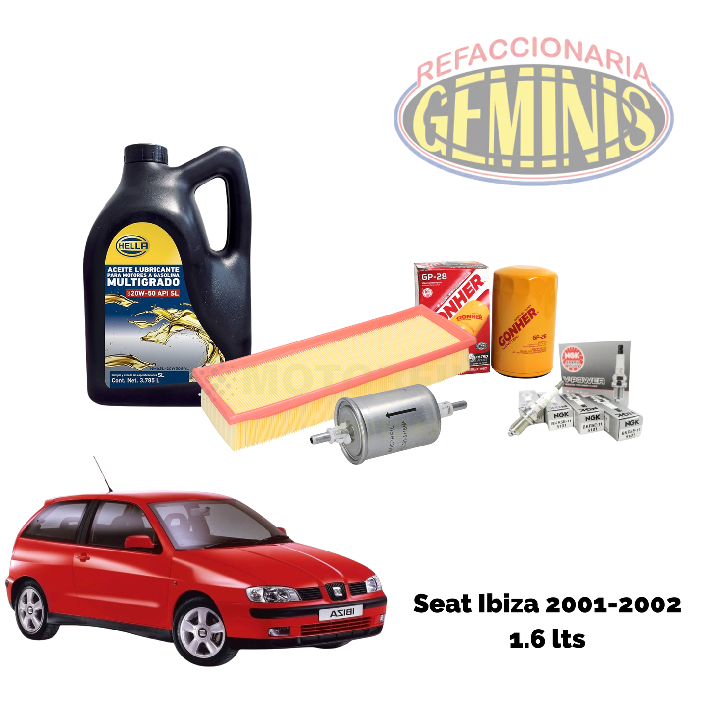 KIT AFINACION SEAT IBIZA 2001-2002 1.6 LTS